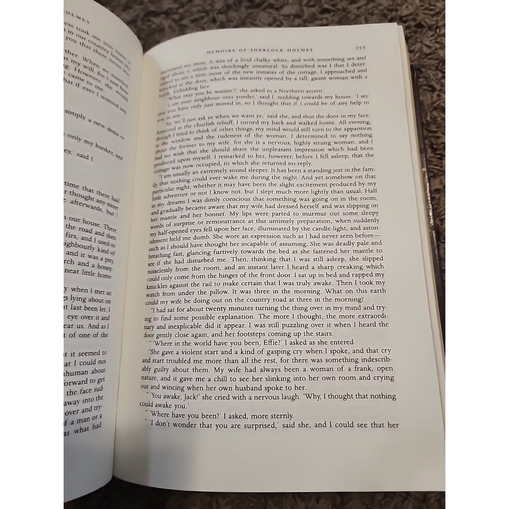 The Complete Sherlock Holmes Sir Arthur Conan Doyle 1992 Leather bound HC Book - Picture 5 of 9